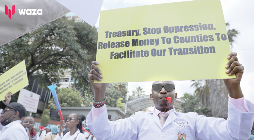 Doctors Hold Protests In Nakuru, Vow To Keep Off Hospitals Until Demands Are Met